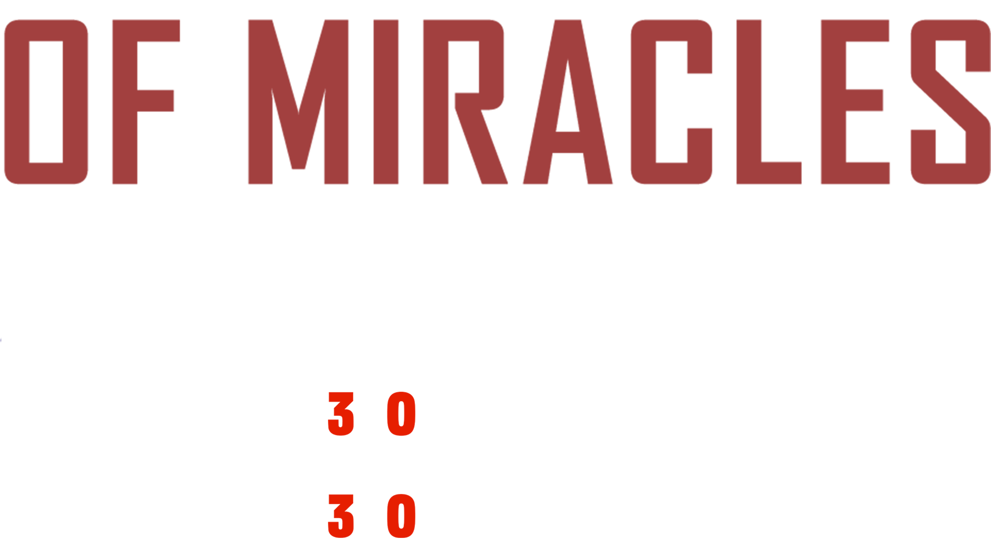 Of Miracles and Men