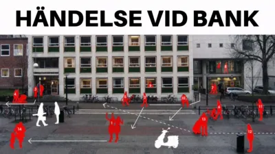 Händelse vid bank