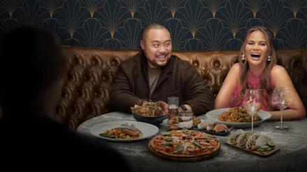 Cenando con Chrissy y Dave