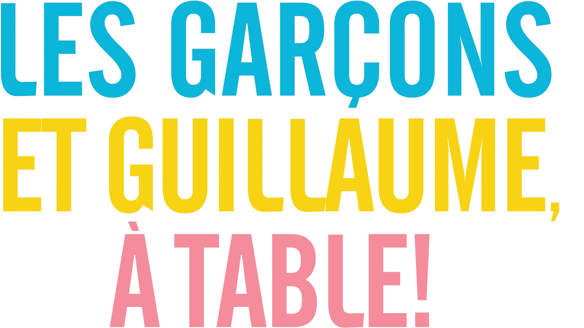 Les garçons et Guillaume, à table!
