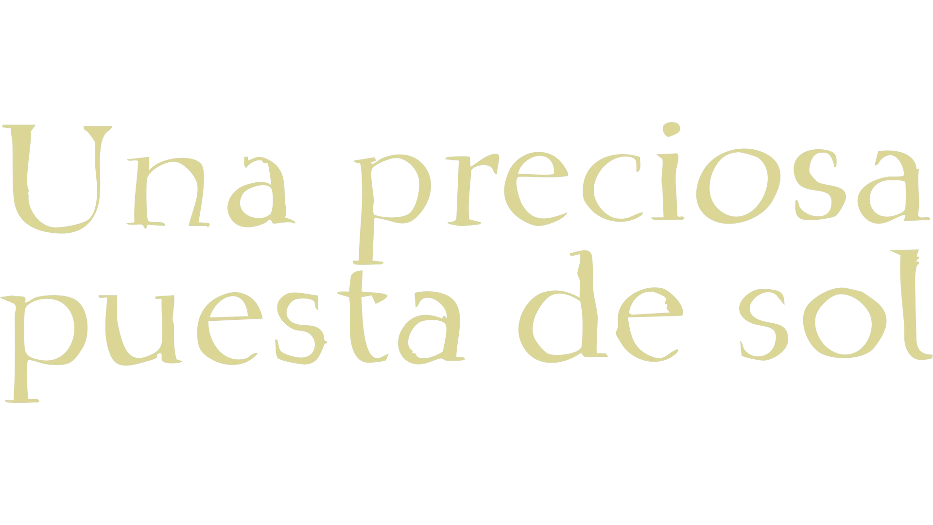 Una preciosa puesta de sol