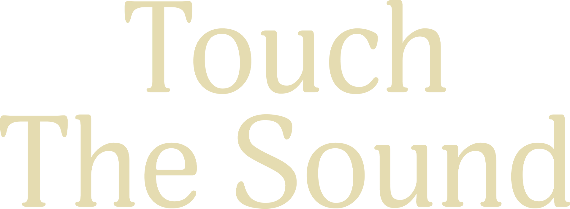 Touch the Sound