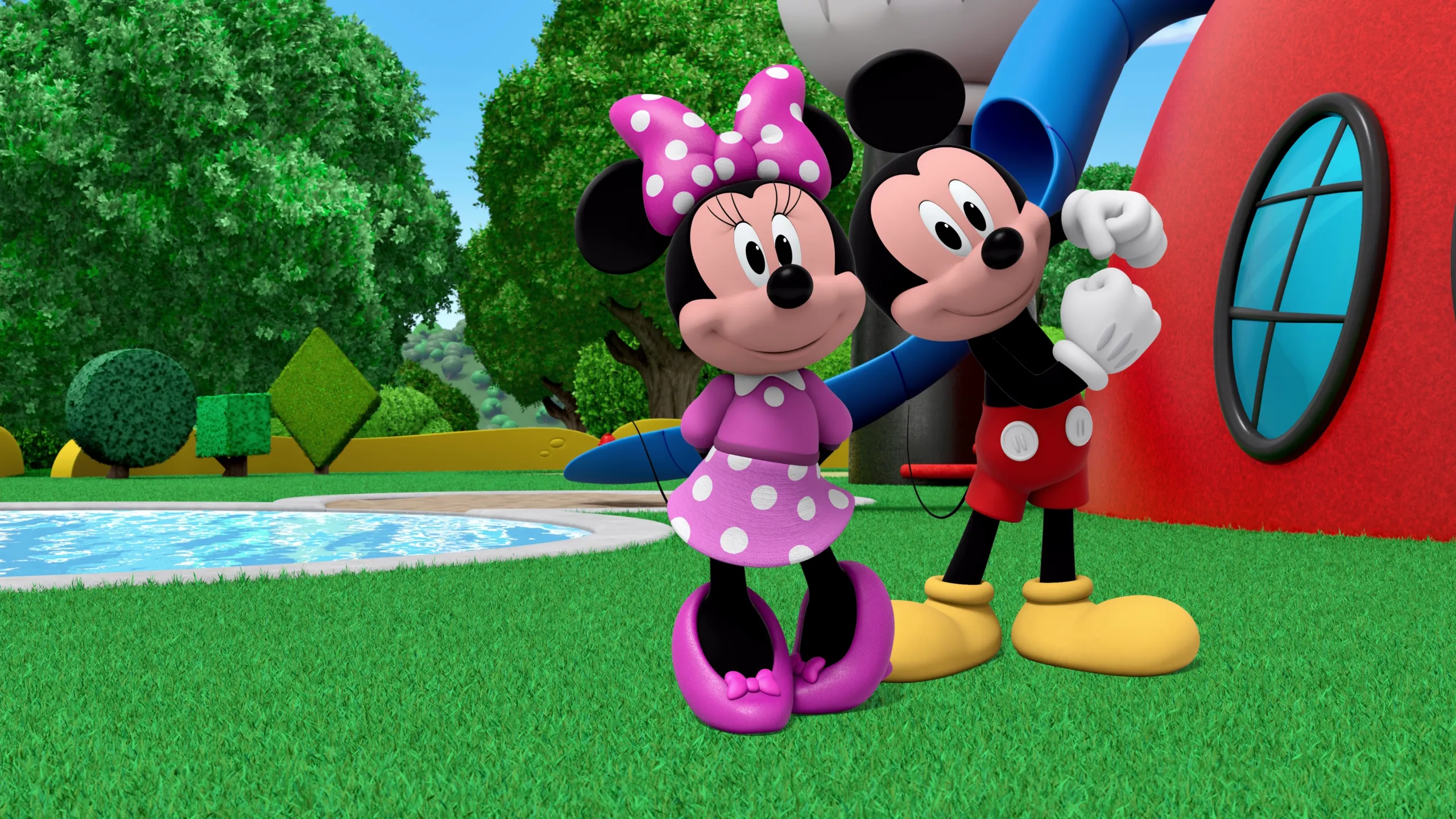 Mickey+ Shorts: Mickey + Stitch