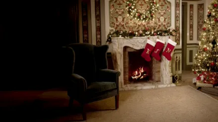 A Very Jonas Christmas Movie Yule Log