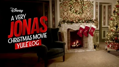 A Very Jonas Christmas Movie Yule Log
