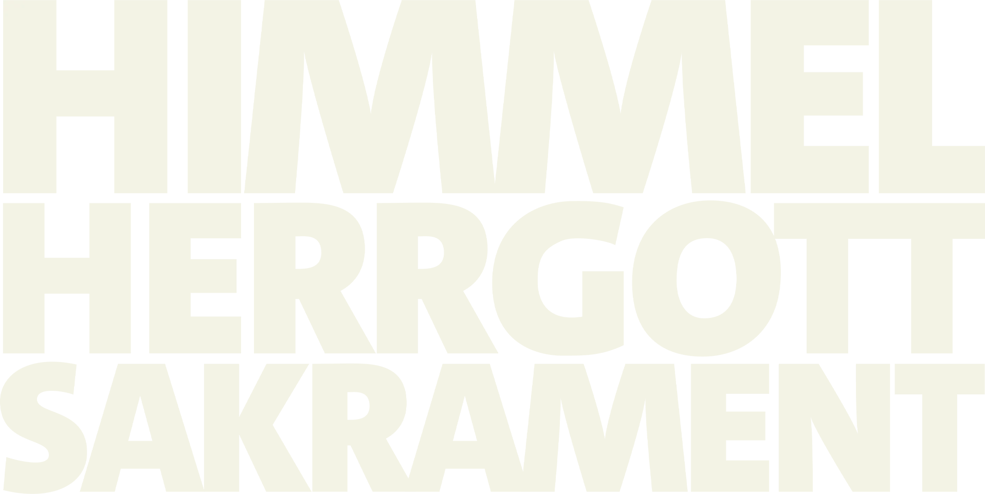 Himmel, Herrgott, Sakrament