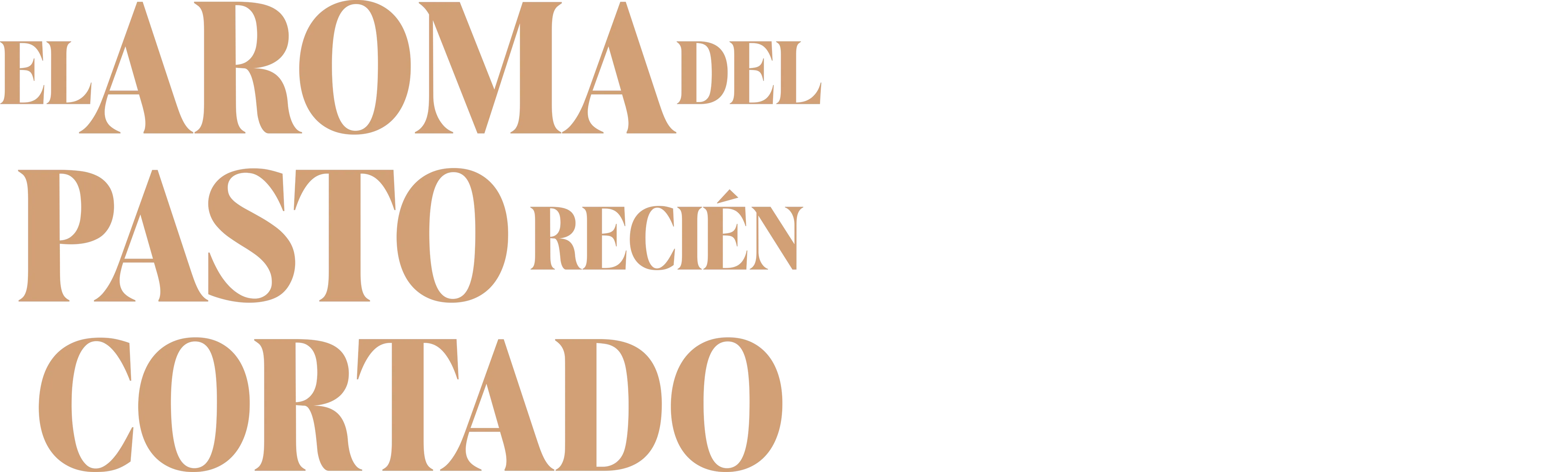 El Aroma del Pasto Recién Cortado 