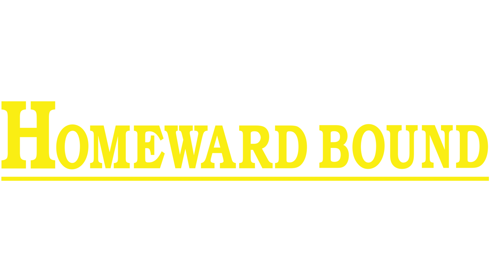 Homeward Bound: The Incredible Journey