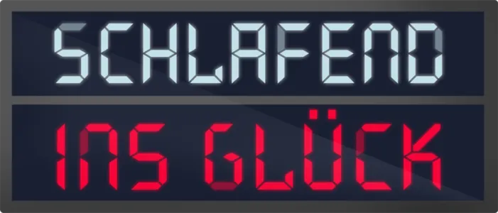 Schlafend ins Glück