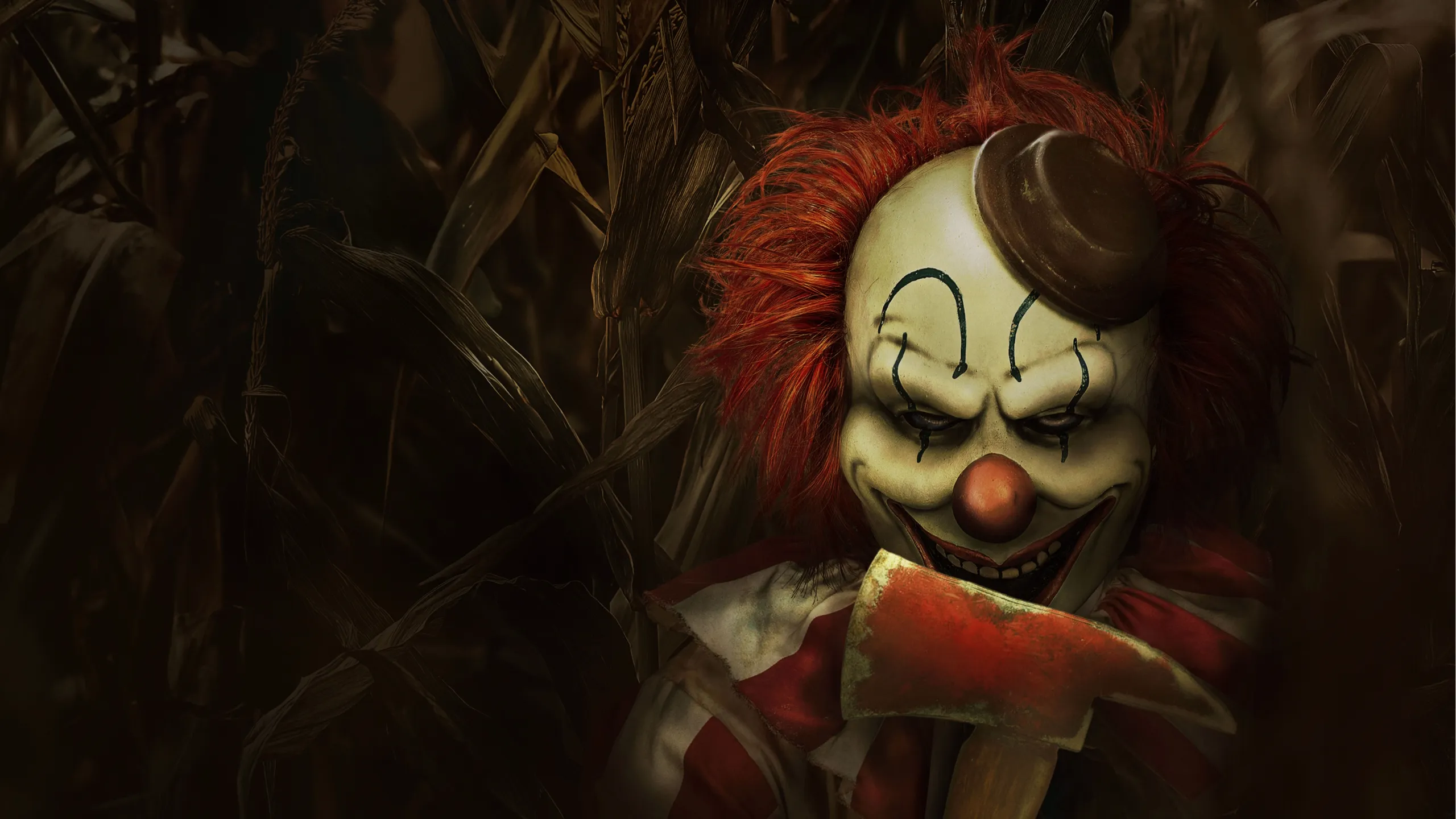 Clown in a Cornfield