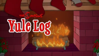 The Simpsons Yule Log
