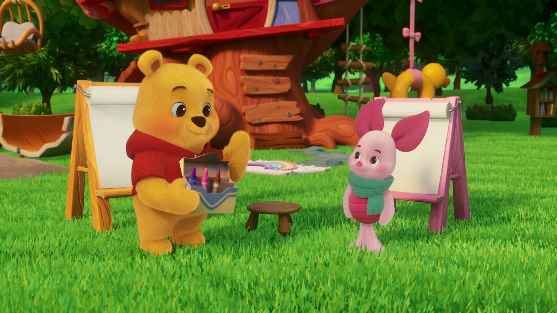 thumbnail - S3:E2 Piglet Draws with Crayons