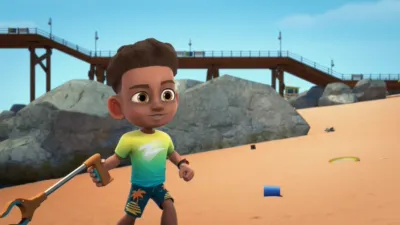 thumbnail - S4:E17 Dolphin Rescue / Gobby's Trash Day Takeover