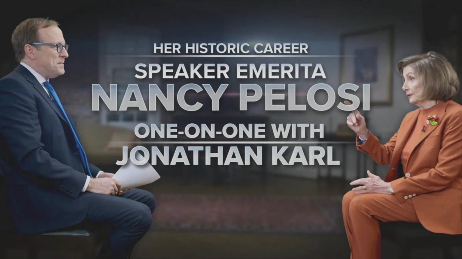 thumbnail - ABC News Live Presents: Speaker Emerita Nancy Pelosi and Jonathan Karl | Her Historic Career