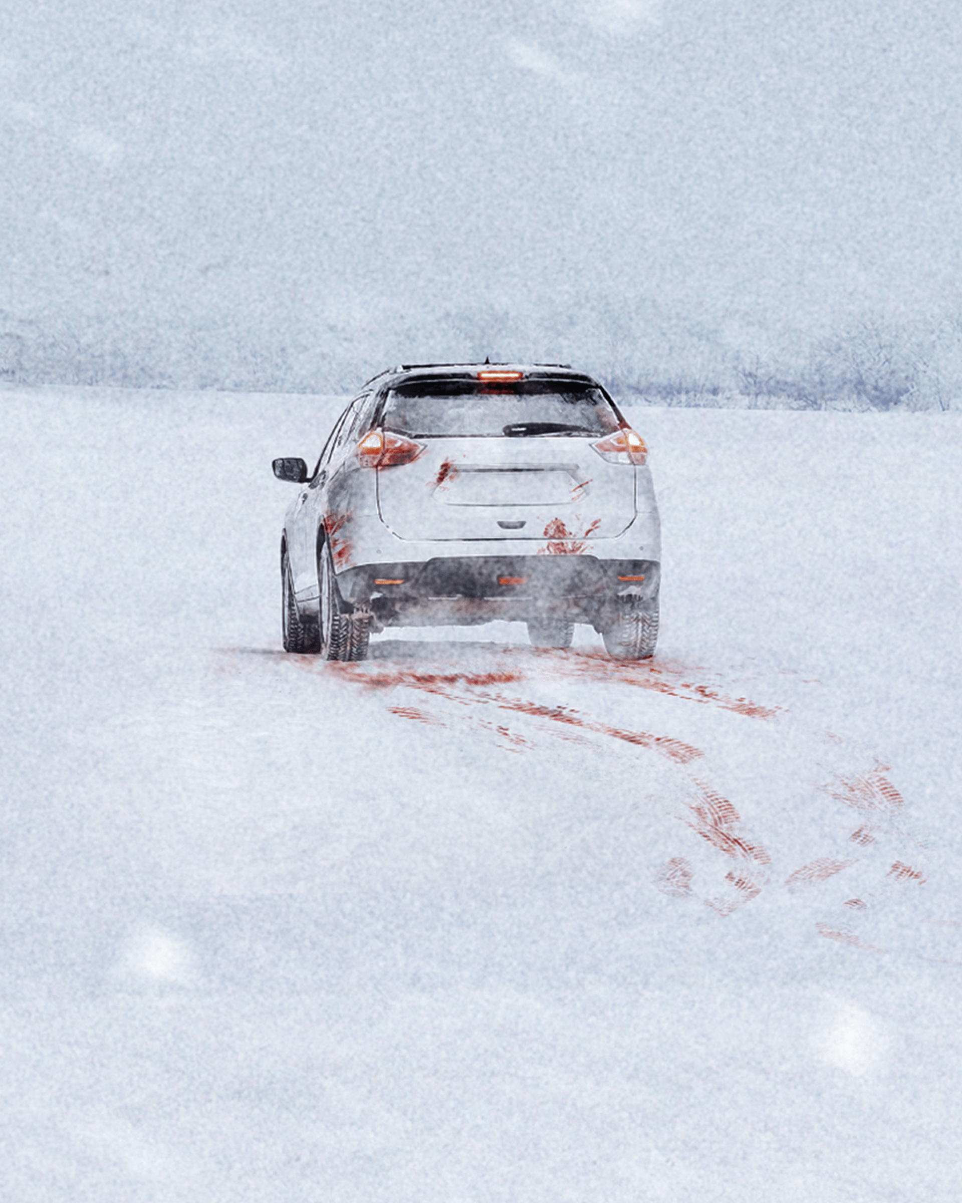 하얀 차를 탄 여자