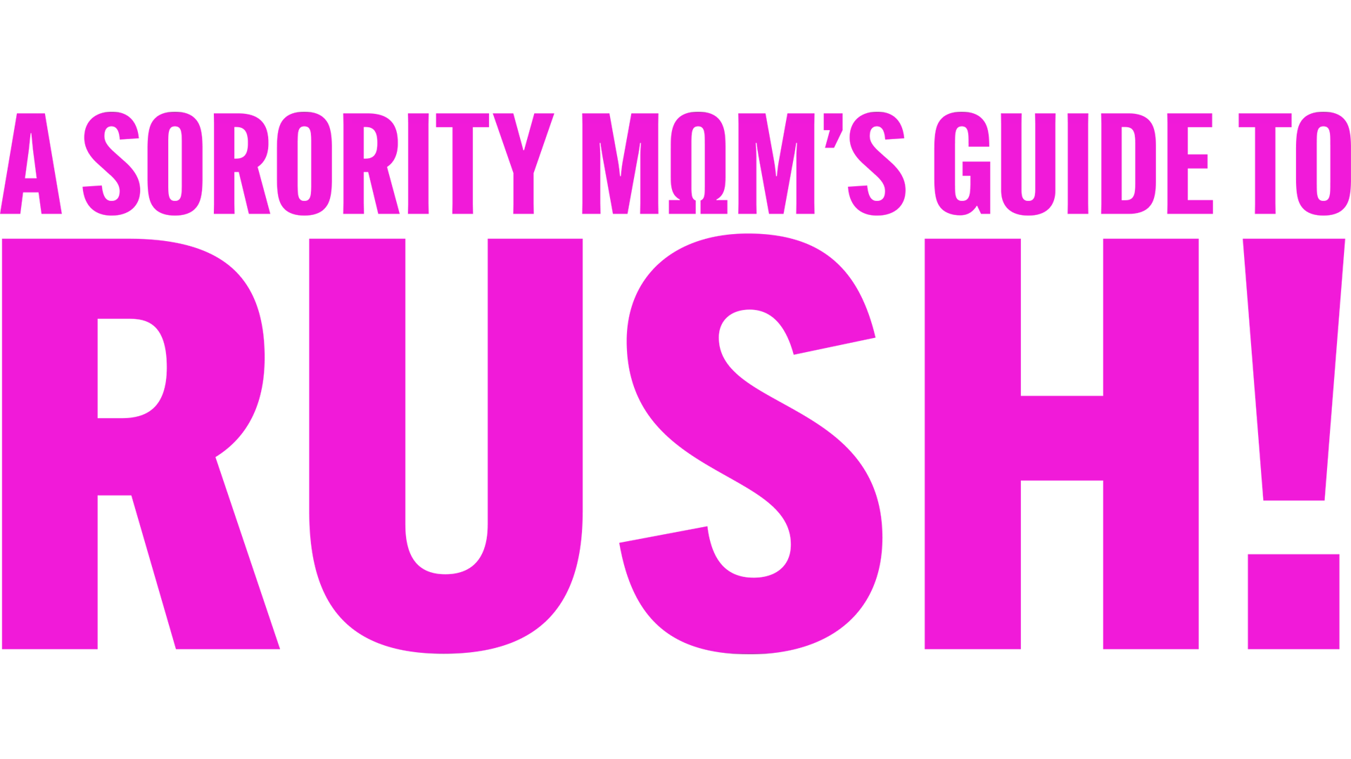 A Sorority Mom's Guide to Rush!