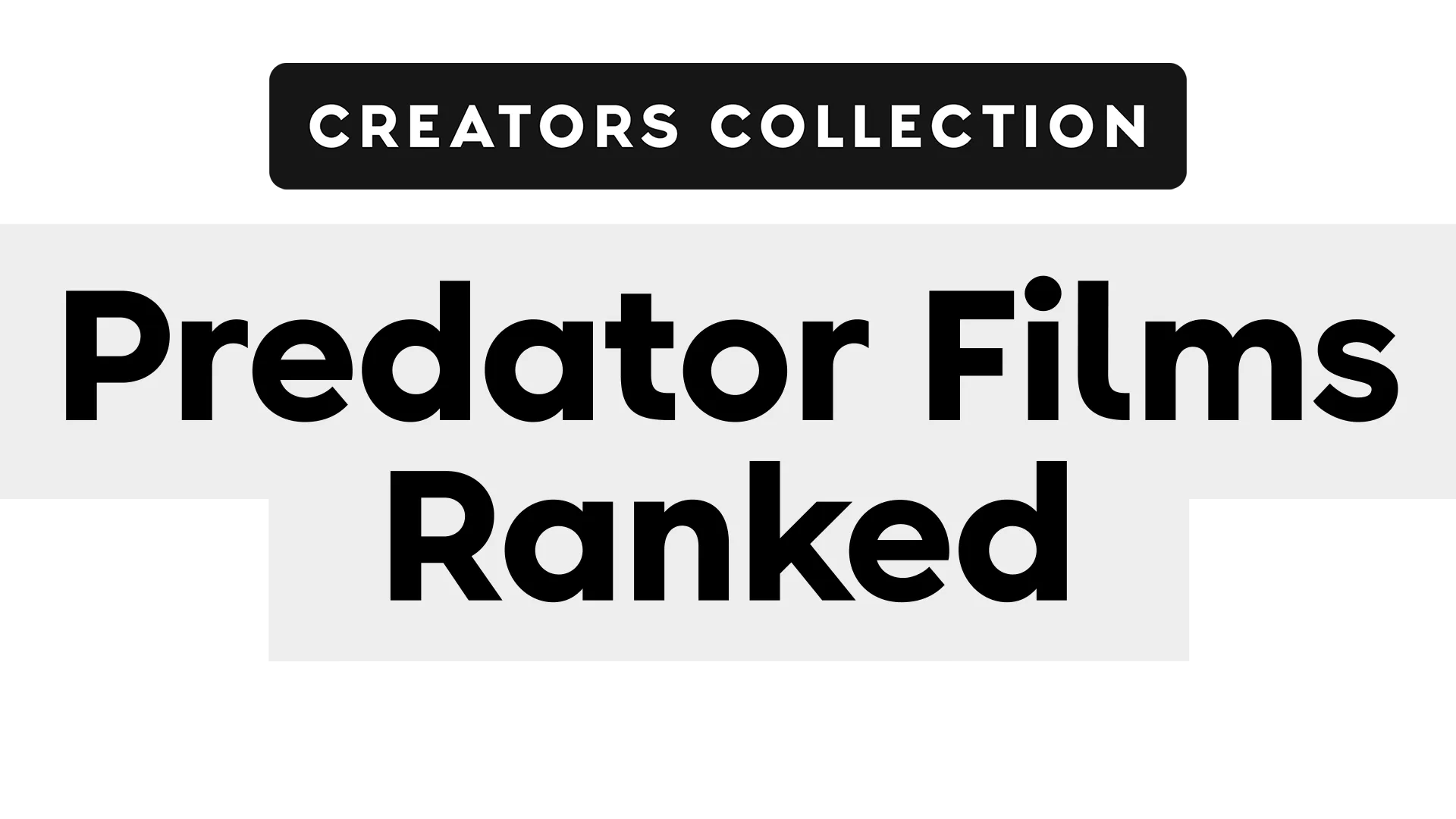 Predator Films Ranked | Screen Rant | Creators Collection