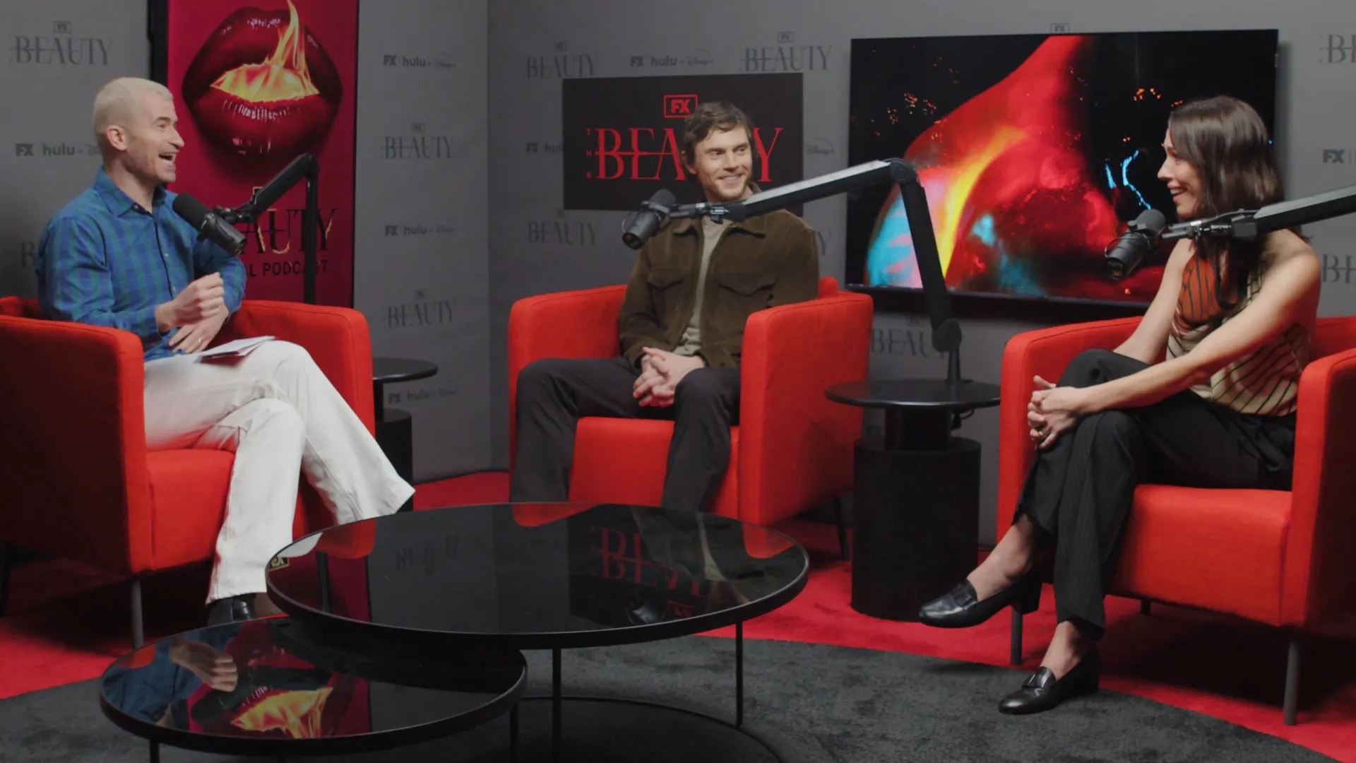 thumbnail - S1:E2 The Beauty Podcast Episode 2:  Evan Peters and Rebecca Hall