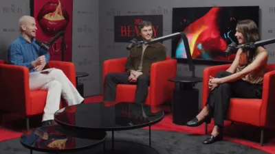 thumbnail - S1:E2 The Beauty Podcast Episode 2:  Evan Peters and Rebecca Hall