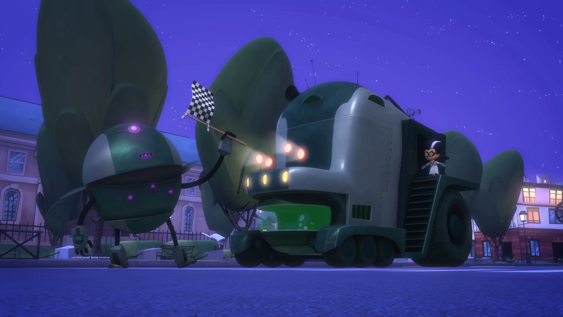 thumbnail - S5:E20 Slow and Sneaky / The PJ Riders Save the Day