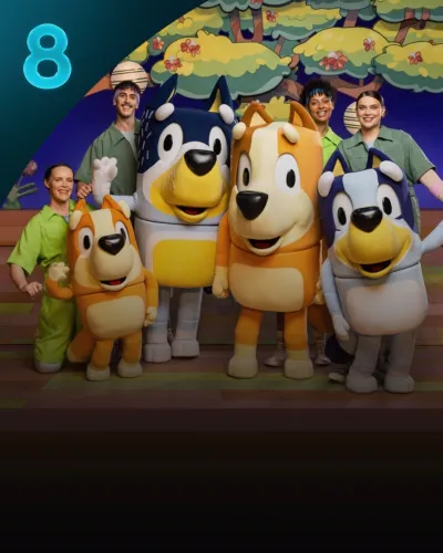 Bluey y el teatro de marionetas