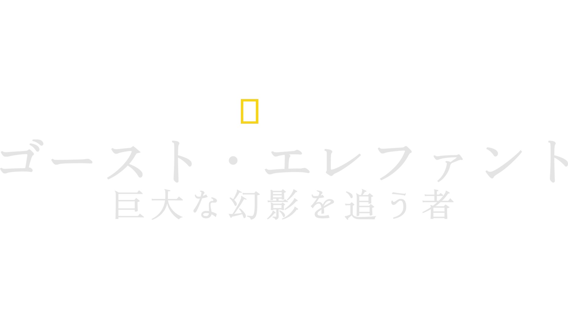 ゴースト・エレファント～巨大な幻影を追う者