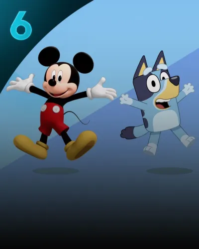 Mickey+ Shorts: Mickey+ Bluey