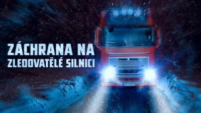 thumbnail - Záchrana na zledovatělé silnici