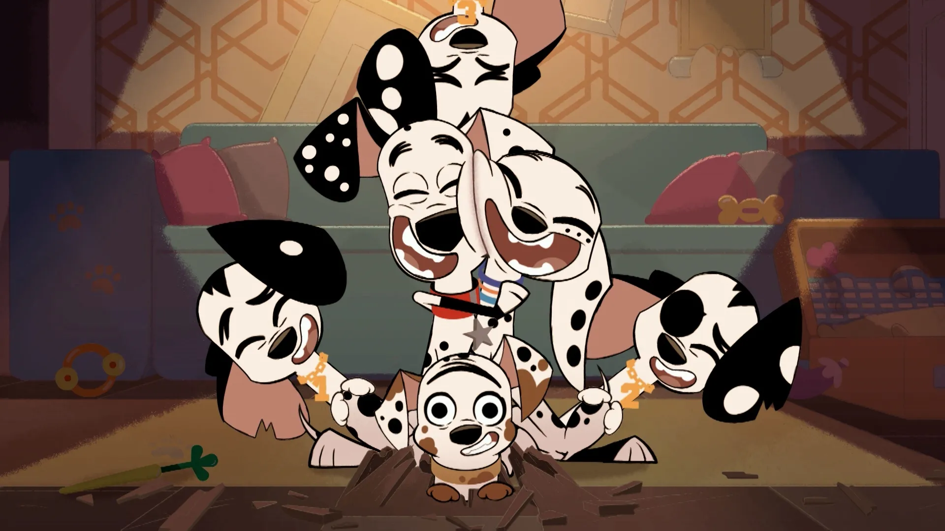 thumbnail - S1:E19 Diamond Dogs/ Ride Along (101 Dalmatian Street (2018))