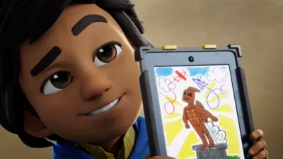 thumbnail - S1:E3 Ground Control To Rocketeer / Save The Statue