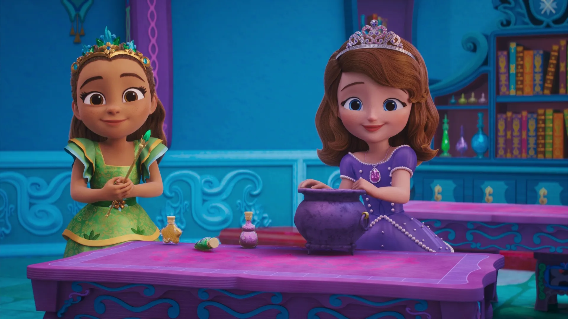 thumbnail - S1:E5 Make a Rainbow Potion with Sofia and Camila