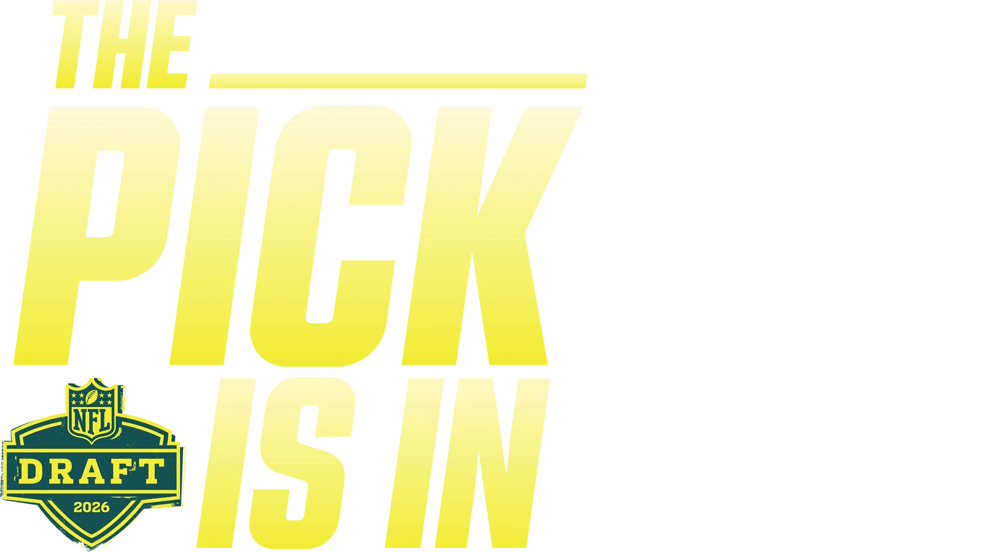 The Pick Is In