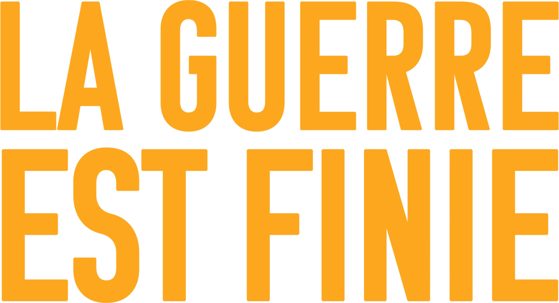 La guerre est finie