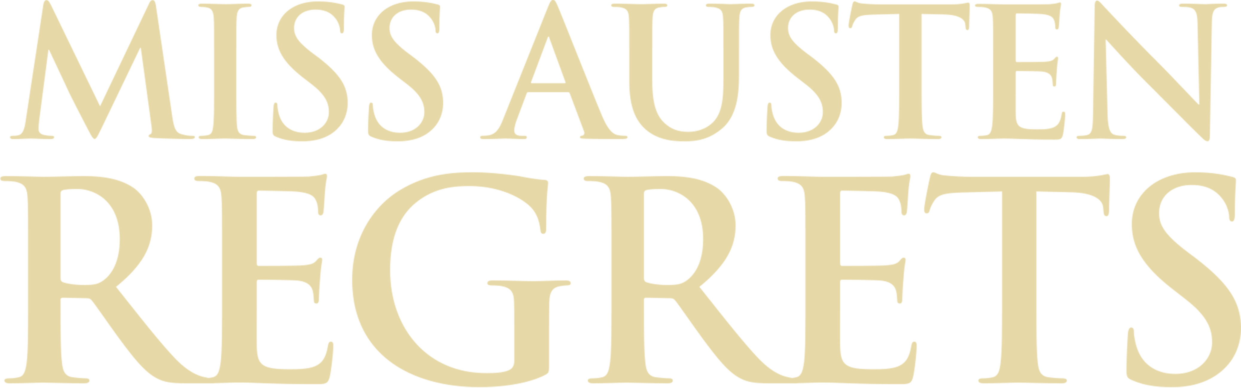 Miss Austen Regrets