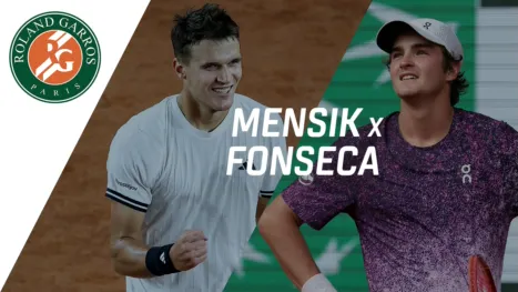 thumbnail - Roland Garros 2026 | João Fonseca (BRA) x Jakub Mensik (CZE)