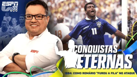 thumbnail - Conquistas Eternas - 1994: Como Romário "furou a fila" no ataque da seleção 