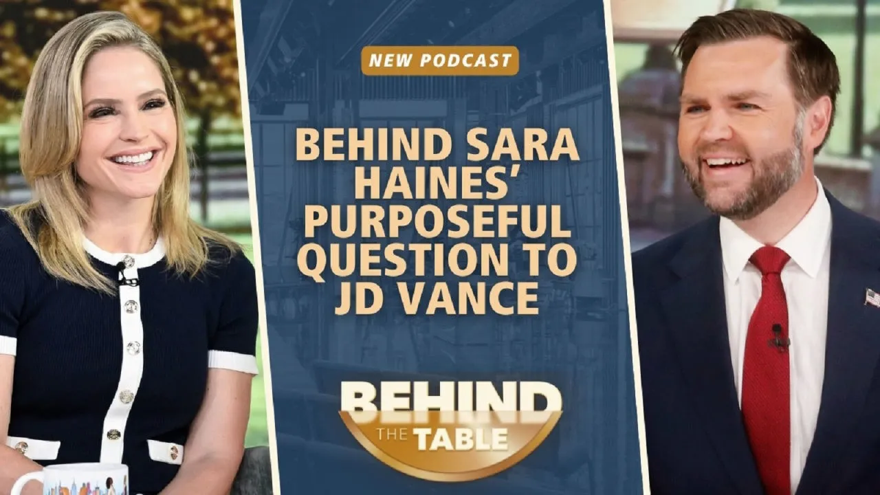 thumbnail - S29:E183 Behind 'The View' co-host Sara Haines' purposeful question to JD Vance