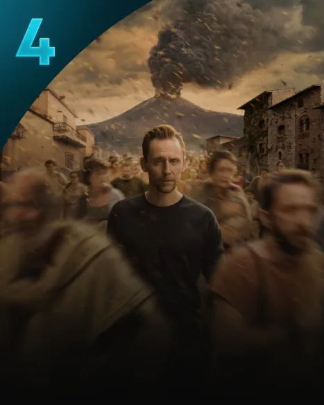 Pompeya antes del desastre, con Tom Hiddleston