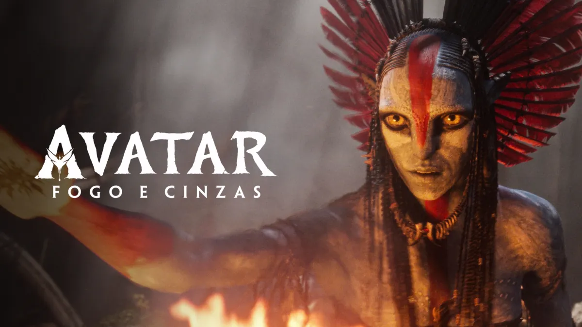 Imagem promocional oficial de Avatar: Fogo e Cinzas