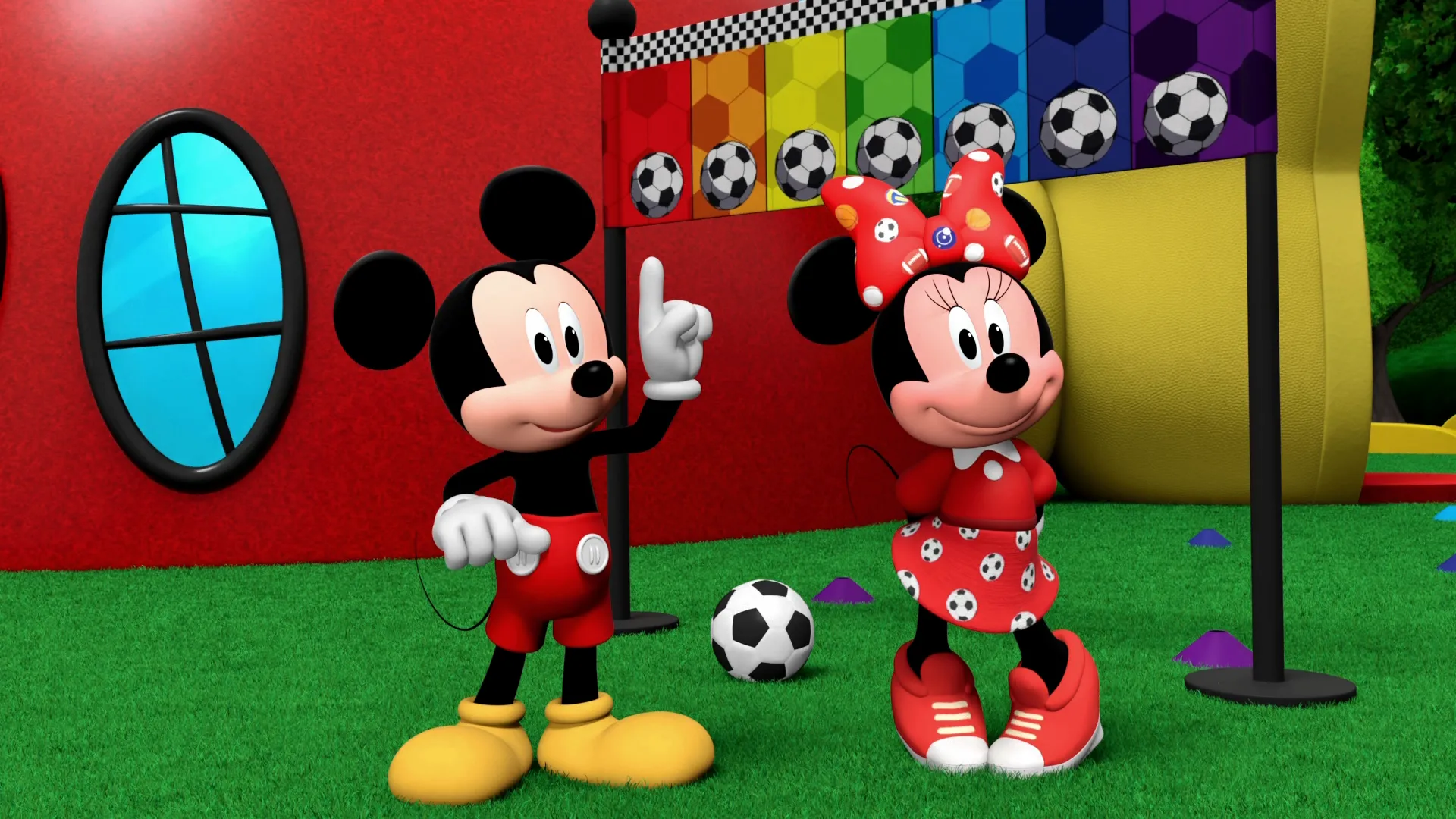 thumbnail - S5:E6 Minnie Kicks Through Colors of the Rainbow