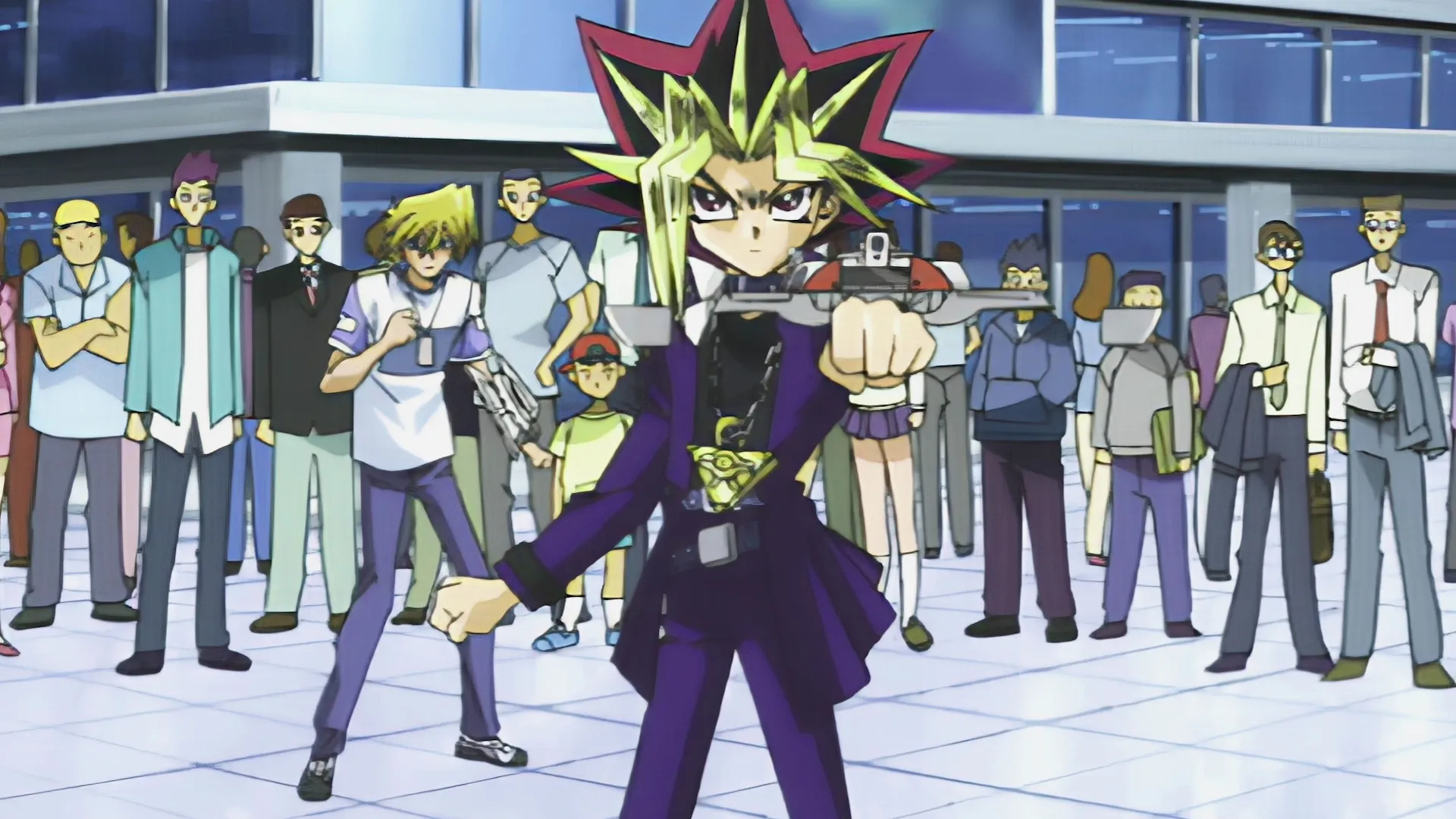 thumbnail - T2:E7 Yugi contra el Cazador Raro, Parte 1: Ciudad Batallas Comienza