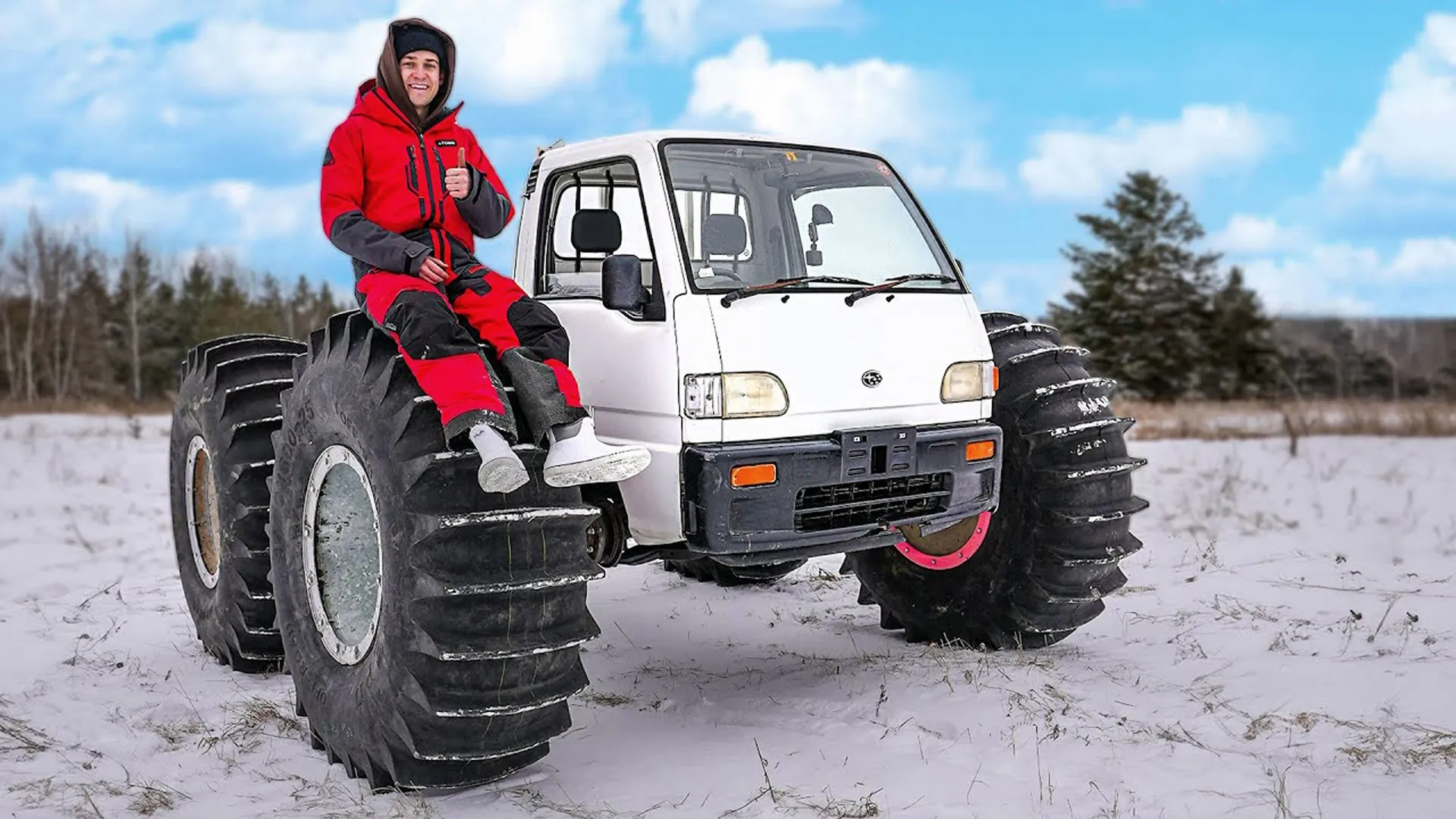thumbnail - S1:E9 Mini Truck on 6-Foot-Tall Wheels!