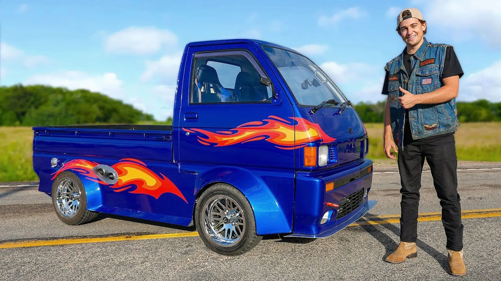 thumbnail - S1:E11 Harley Davidson Swapped Mini Truck!