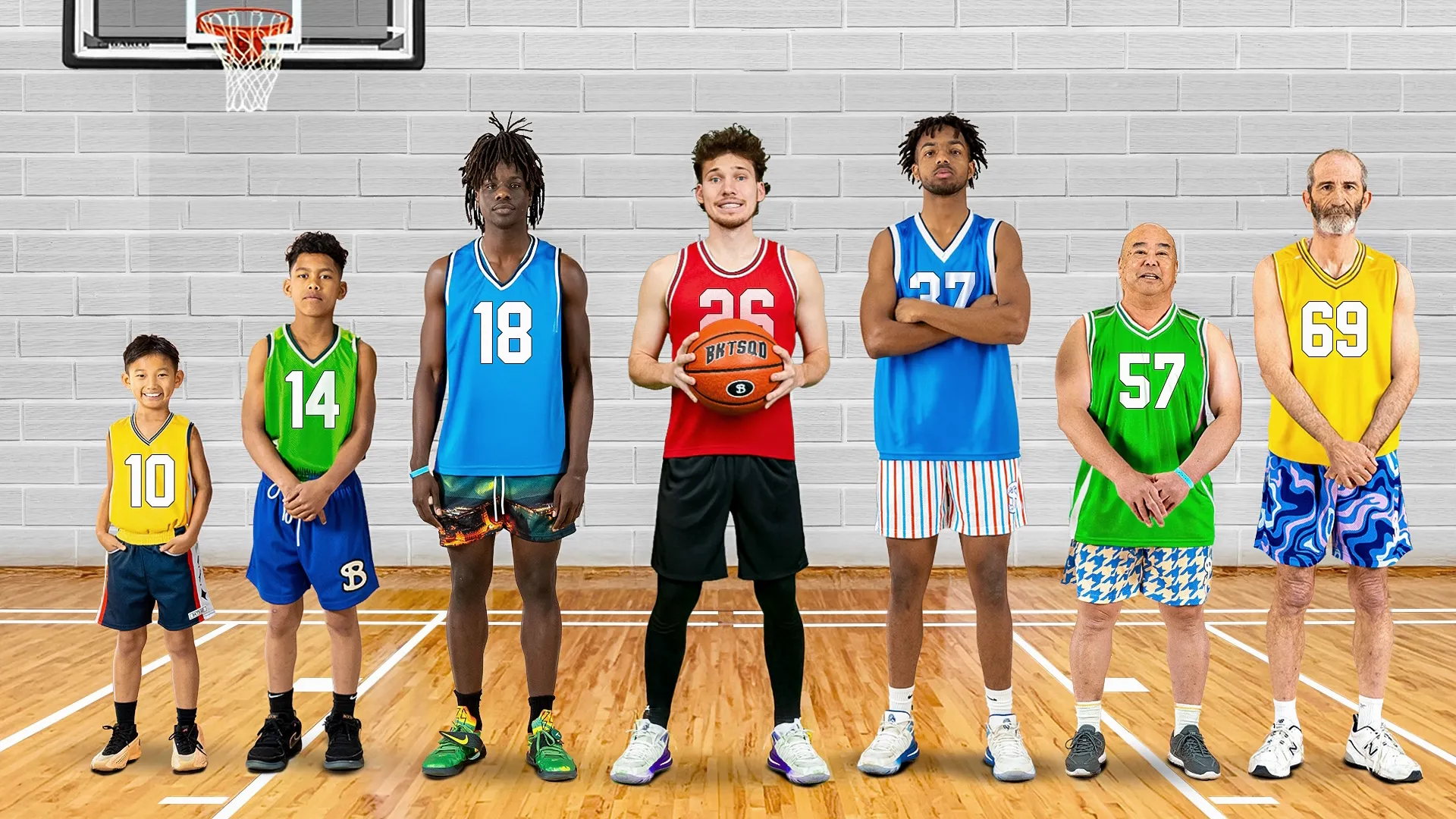thumbnail - S1:E3 Ages 10 - 70 Compete In Basketball for $10,000 Pt. 2!