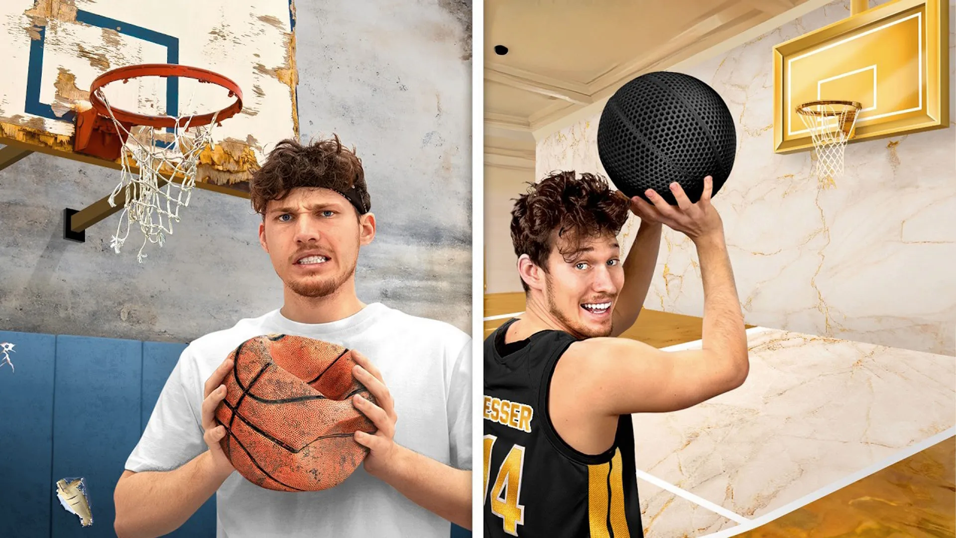 thumbnail - S1:E13 $1 Vs. $100,000,000 Basketball Court!