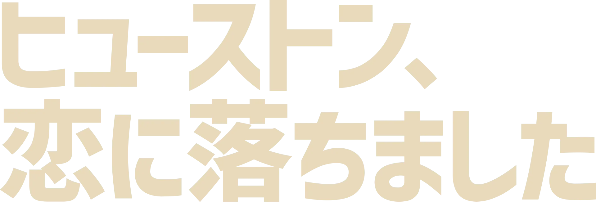 ヒューストン、恋に落ちました