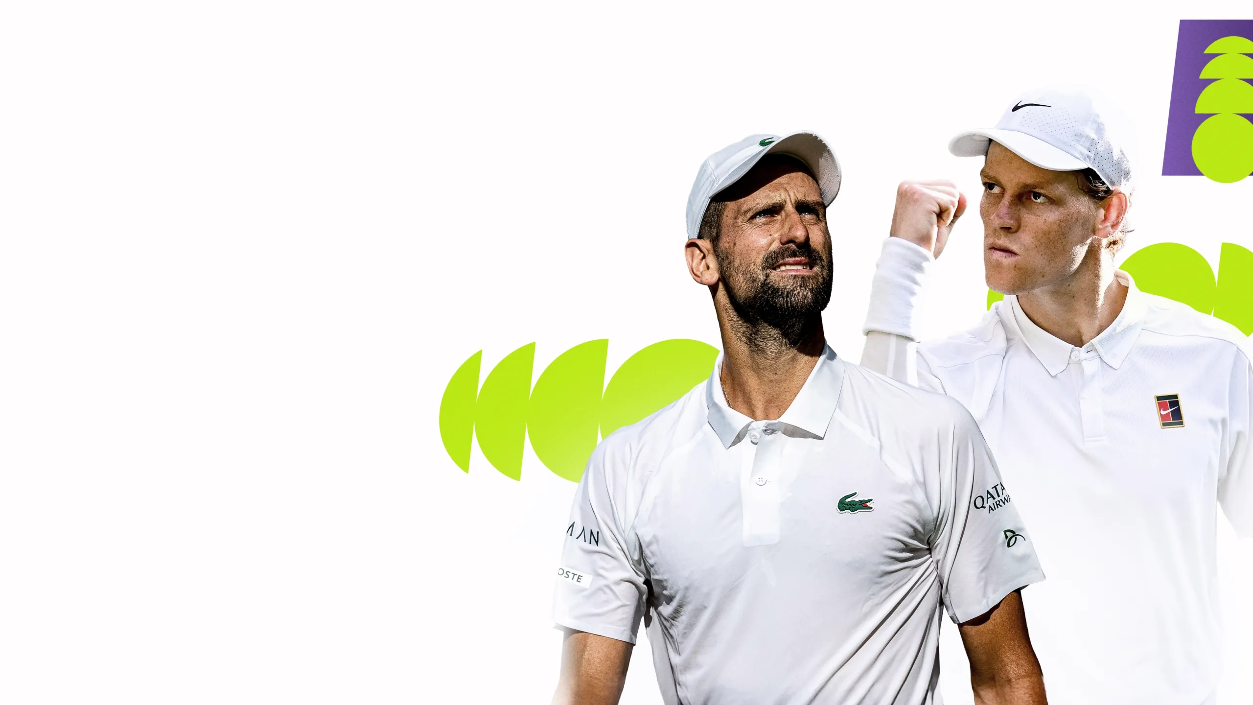 (1) Sinner vs. (7) Djokovic (Gentlemen's Semifinals)