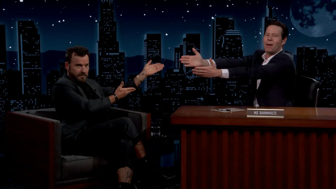 thumbnail - S24:E141 Ike Barinholtz; Justin Theroux; Alan Barinholtz; Jon Barinholtz; Jeff Tweedy