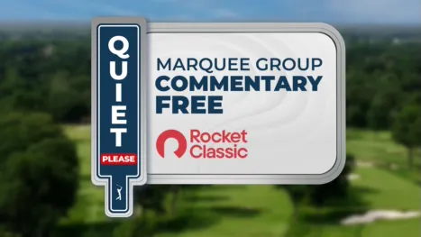thumbnail - Rocket Classic: Spieth Marquee Group: Quiet Please! (Third Round)