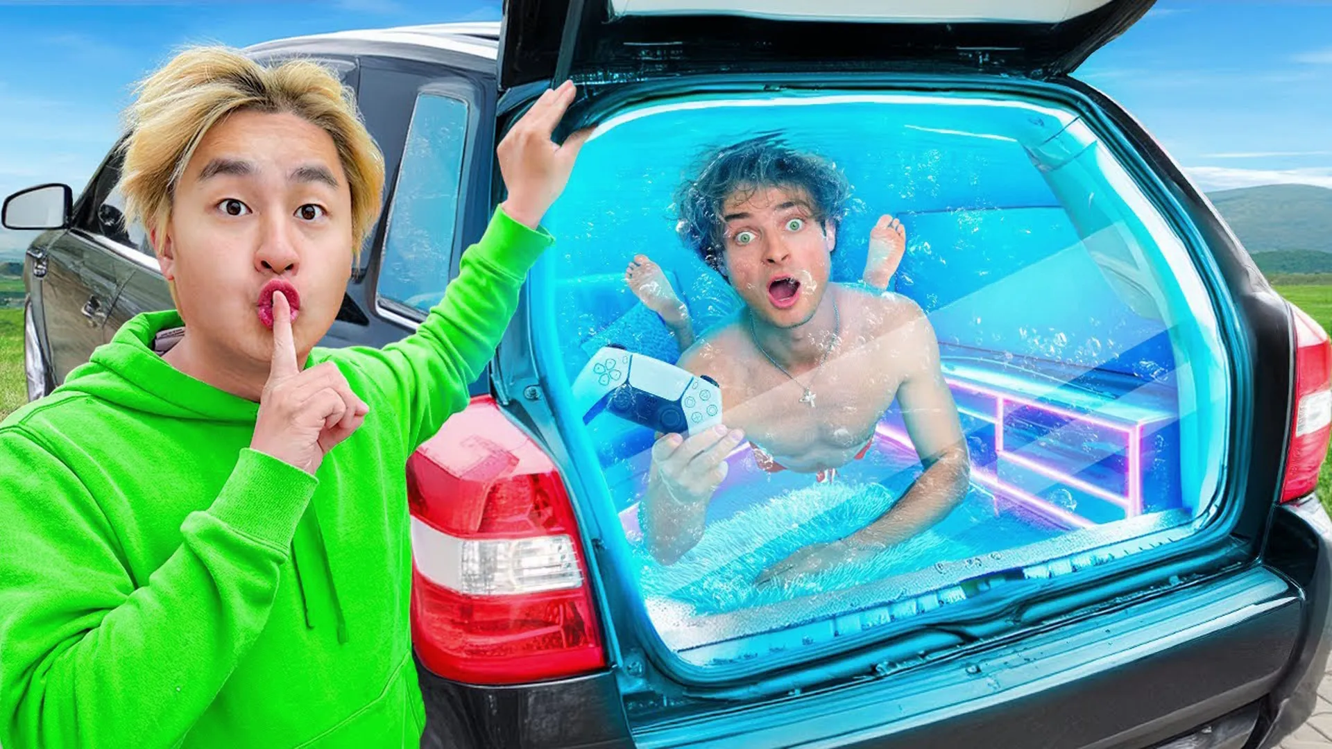 thumbnail - S1:E13 Zhong Builds a Secret Fish Tank!